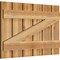 Ekena Millwork Spaced Board-n-Batten Shutters w/Z-Bar, Rough Sawn Western Red Cedar, 34 3/4W x 22H, PR RBS06Z35X022RWR - alternate 4